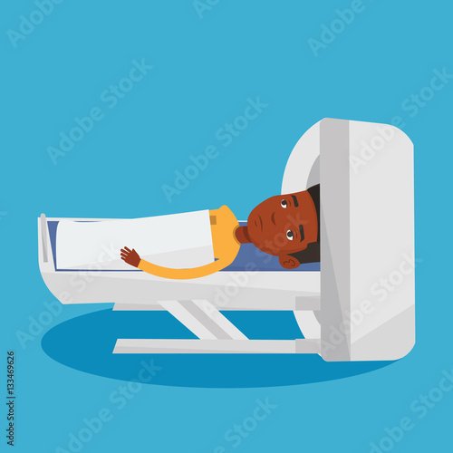 Magnetic resonance imaging vector illustration.