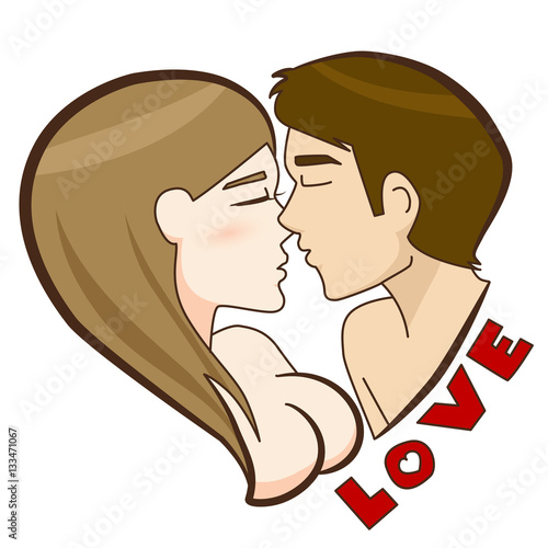 Vector Illustration of Romantic Valentines Love