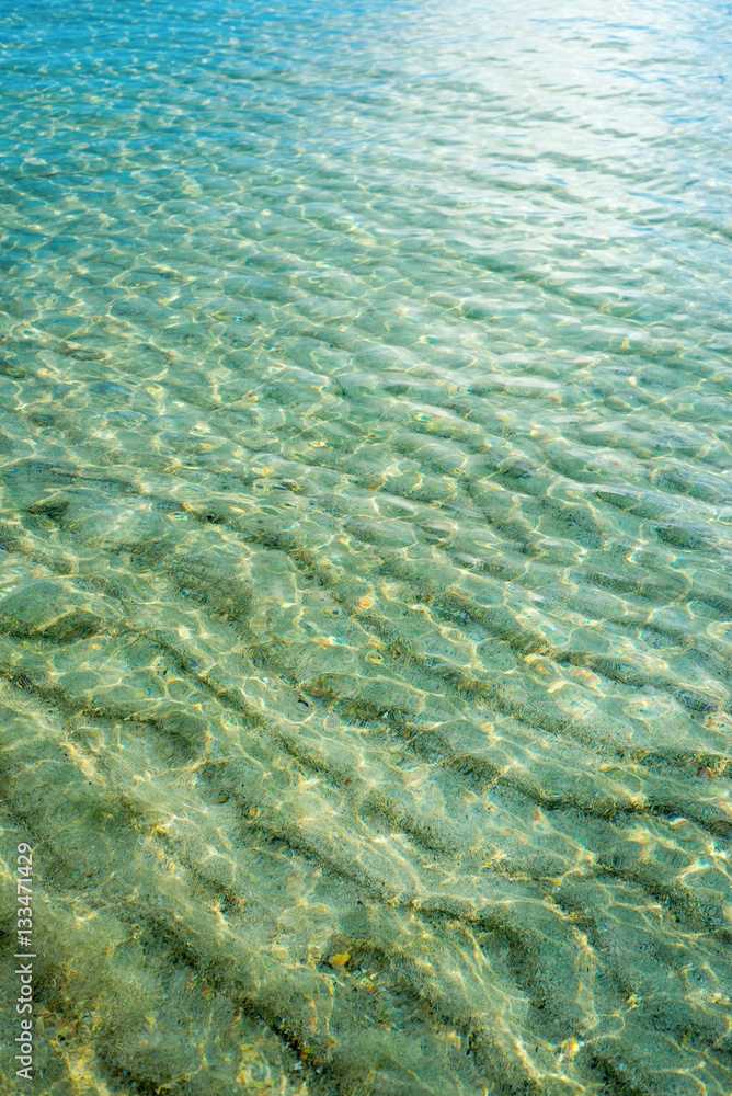 Fototapeta premium Blue sea surface with waves