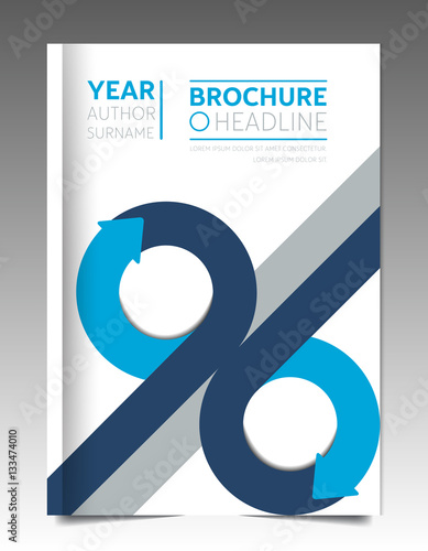 Brochure, annual report, Flyer, Leaflet,  Presentation cover. Text template layout. Vector.