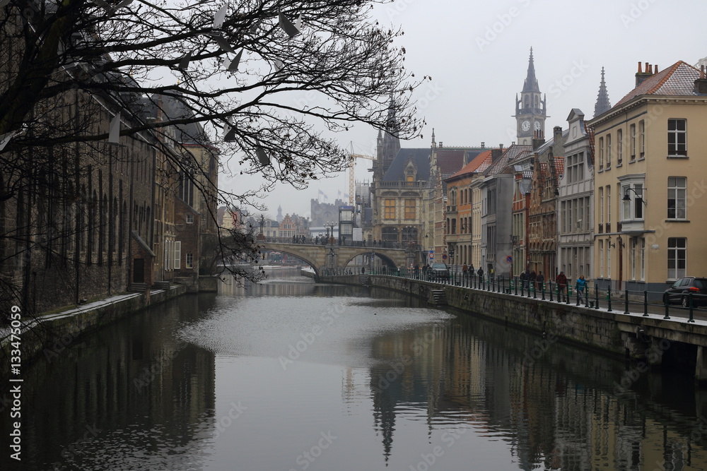 Gent winter, Belgium