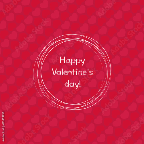 Happy valentines day design template. Valentine's Day poster.