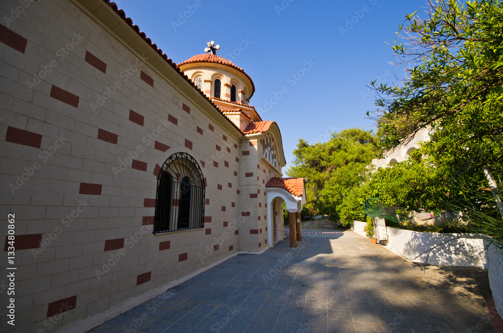 Agios Nektarios church, Rhodes, Greece
