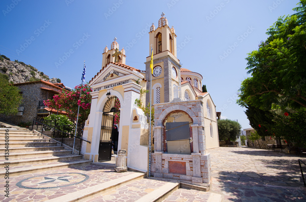 Church in Siana village, Rhodes, Greece