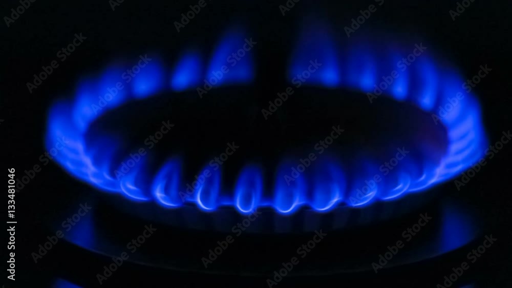 Gas burner in the kitchen Gas burner in the kitchen