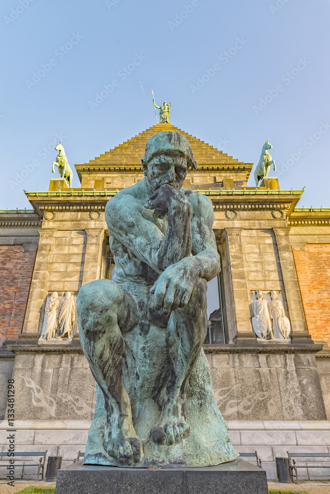 Fototapeta premium Copenhagen Glyptotek Thinker Statue