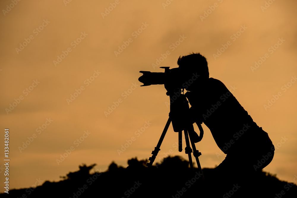 photographer silhouette