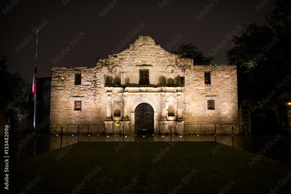 The Alamo Mission (San Antonio, Texas) - obrazy, fototapety, plakaty 