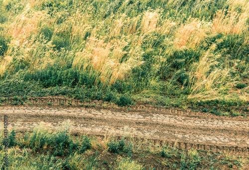 earthroad along field photo