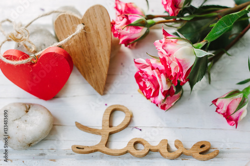 Message Love with the two h...