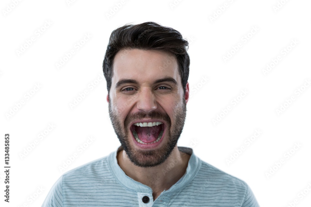 Man screaming Man screaming