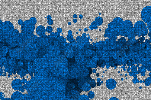 Foto Abstract background is comprised of a plurality of circles