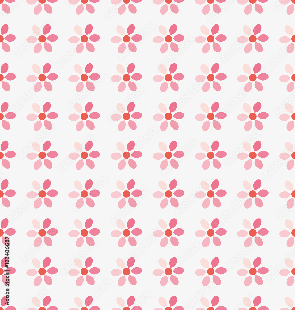 Seamless background with pink flowers Seamless background with pink flowers