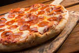 Pepperoni Pizza Closeup