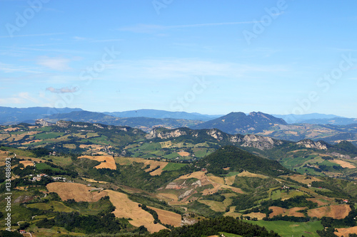 hills and mountains San Marino Italy landscape