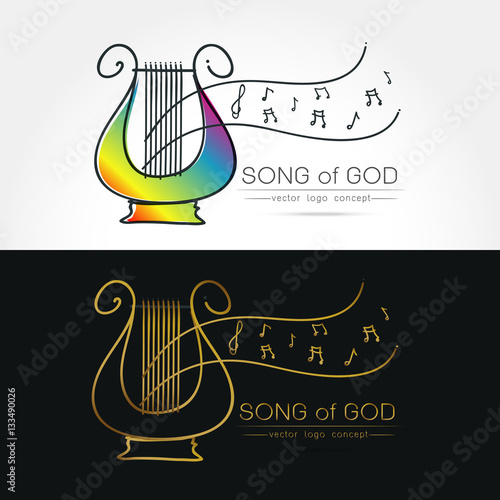 stylized image of lyre logo
