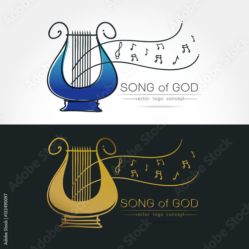 stylized image of lyre logo