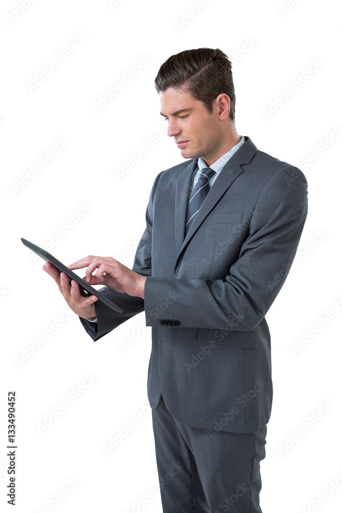 Businessman using a digital tablet Businessman using a digital tablet