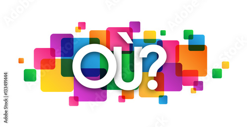 « OU ? » Icône Vecteur 