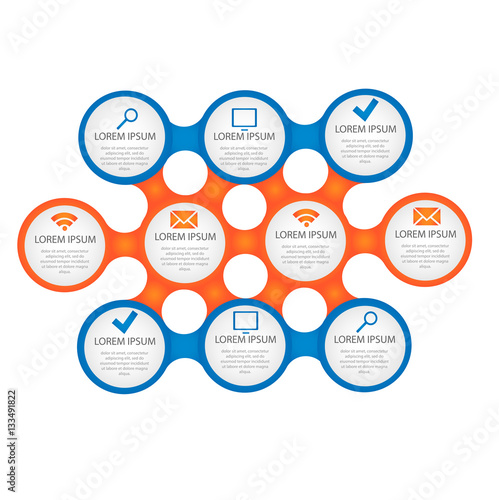 Vector circle for infographic