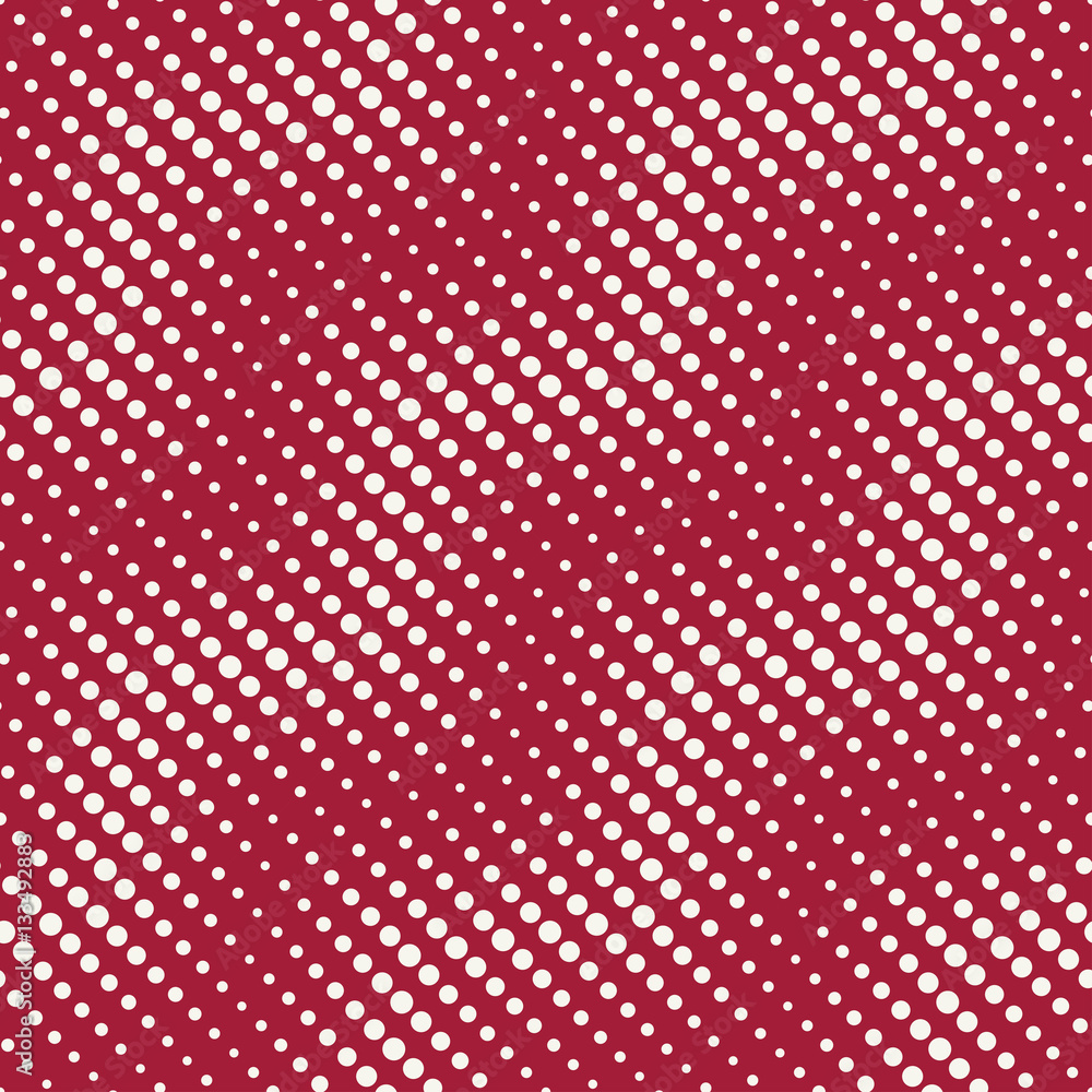 Abstract geometry red deco art halftone chevron pattern