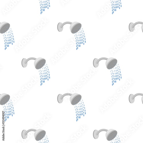 Shower icon in cartoon style isolated on white background. Hotel symbol stock vector illustration.