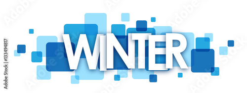 "WINTER" Vector Letters Icon
