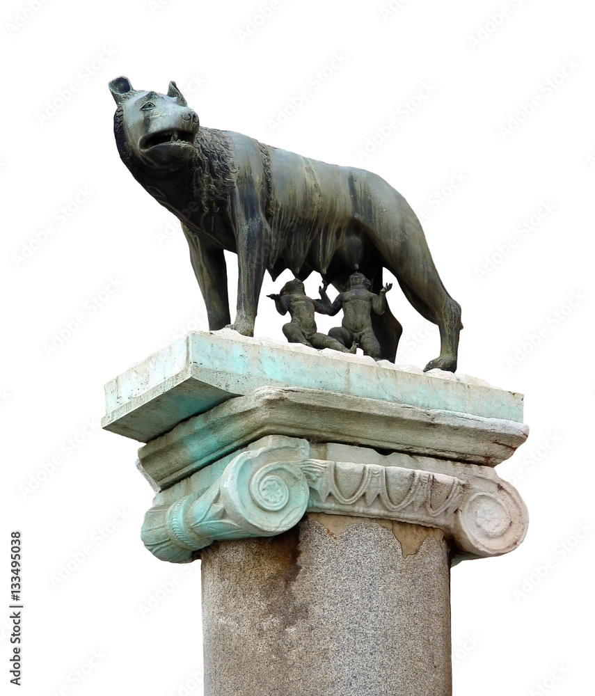 Famous statue of the she-wolf in Rome