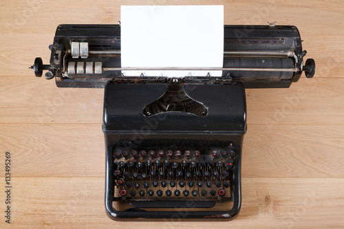 Vintage typewriter, journalism and writing concept