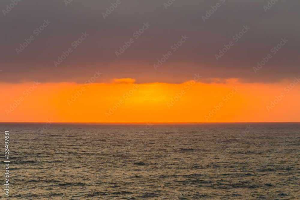 Ocean Clouds Colors Sunrise Sunset Landscape