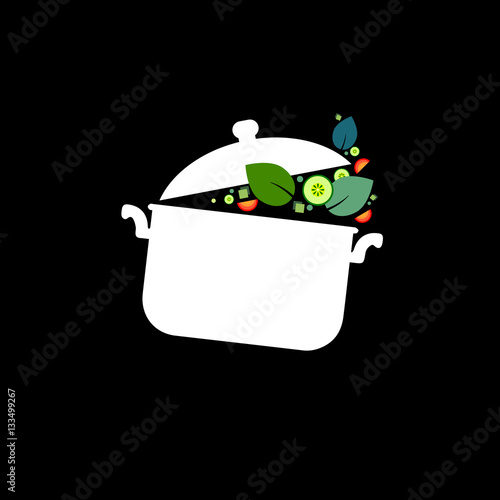 cooking, pan, saucepan, kitchen, food, illustration, object