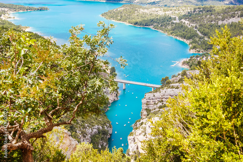 Gorges du Verdon,Provence in France, Europe. Beautiful view on lac de sainte-croix
