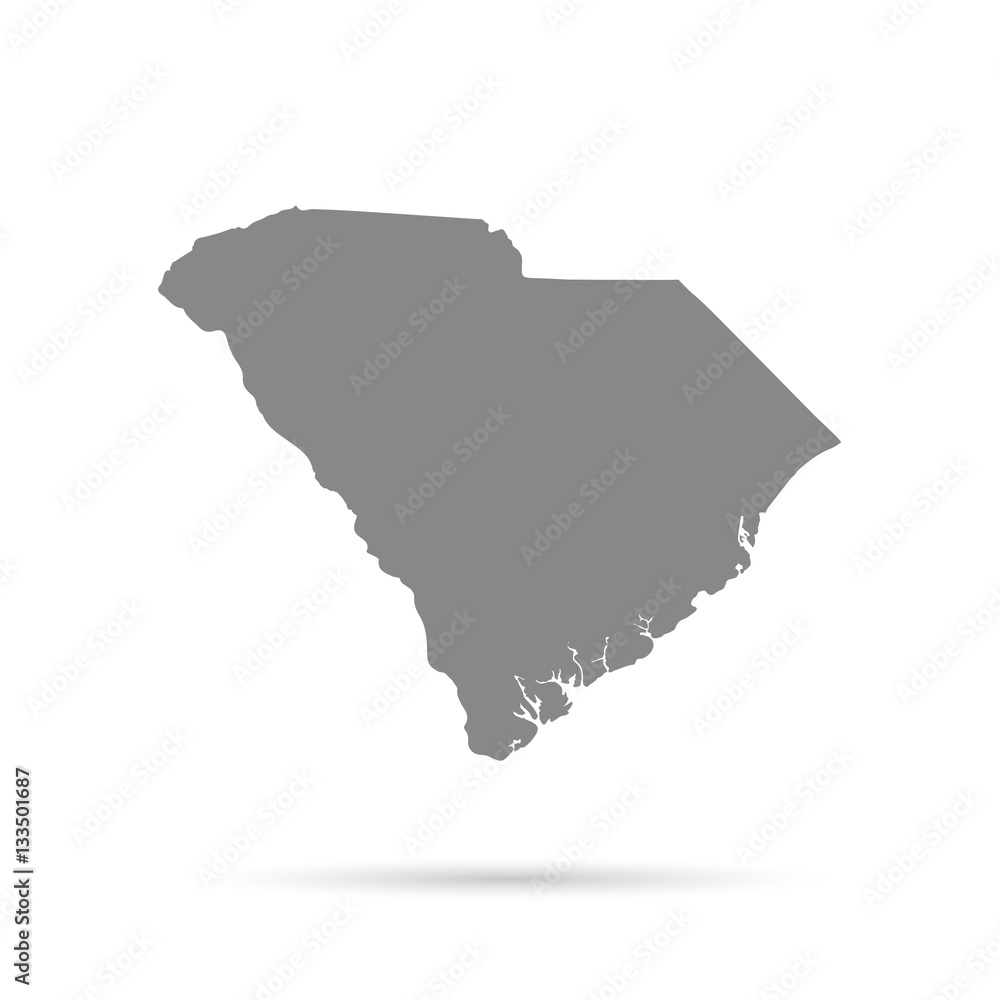 Map of the U.S. state of South Carolina
