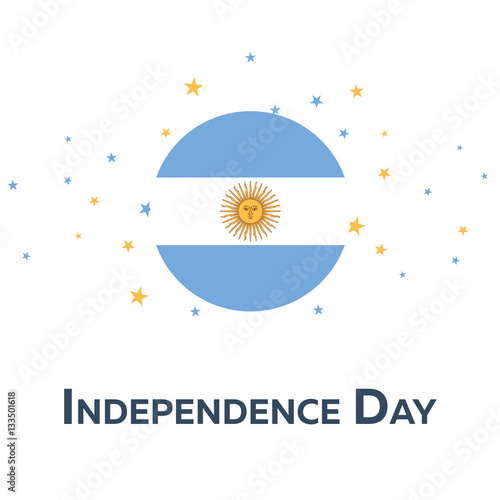 Independence day of Argentina. Patriotic Banner. Vector illustration.