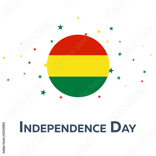 Independence day of Bolivia. Patriotic Banner. Vector illustration.