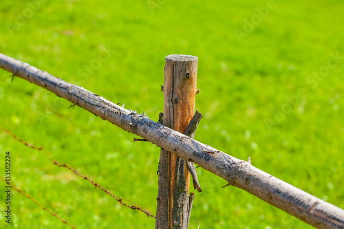 view of a fiels fence