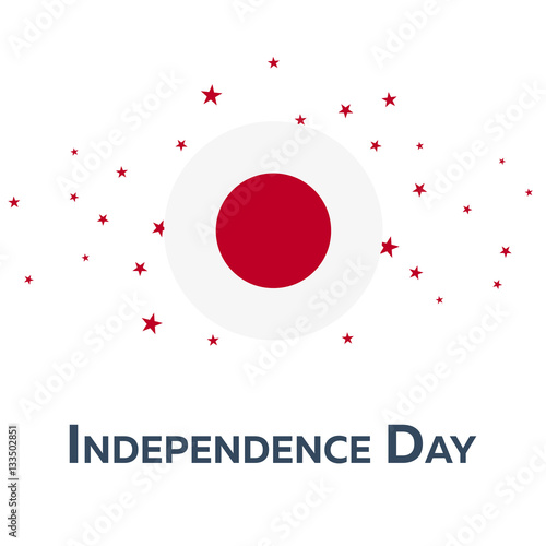 Independence day of Japan. Patriotic Banner. Vector illustration.