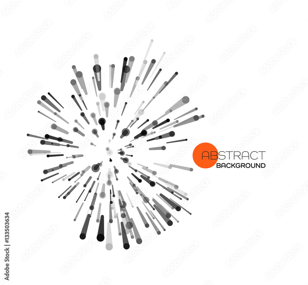 Vector explosion lines Vector explosion lines