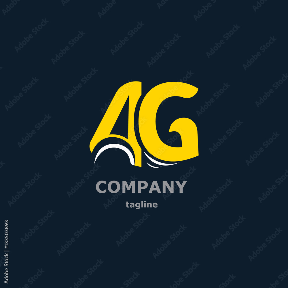 Obraz premium Letter logo for the company name