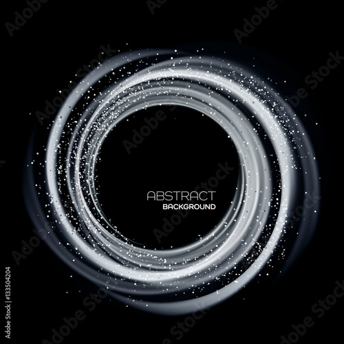 Abstract background with luminous swirling backdrop.