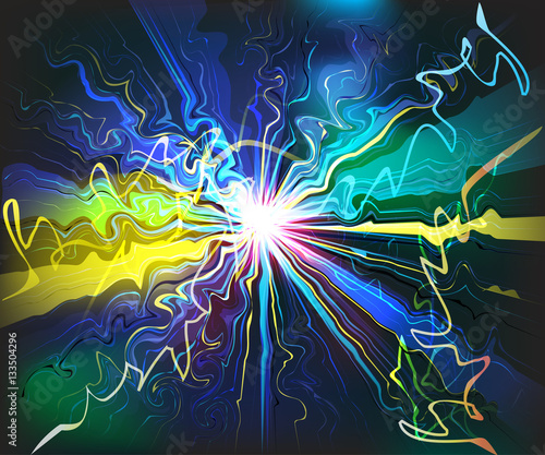 galaxy glassy waves futuristic virtual technology vector