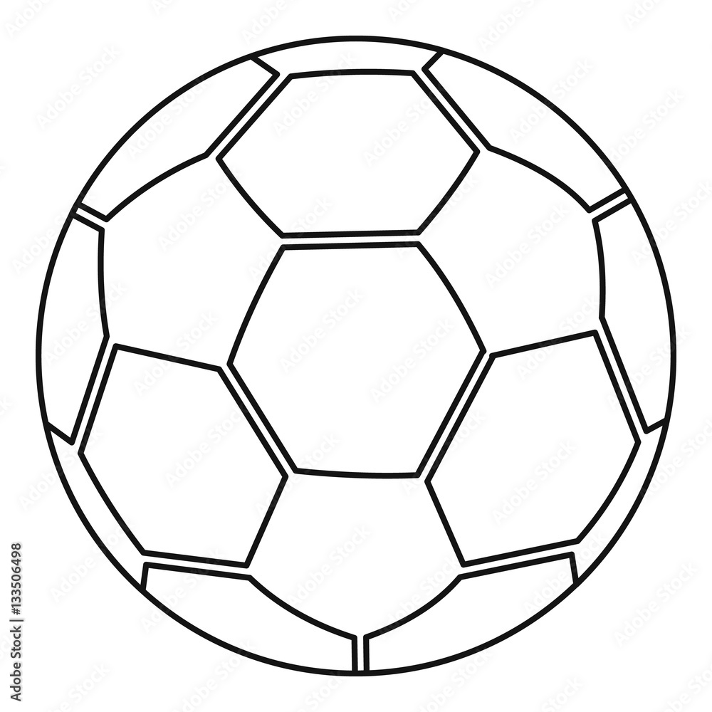 Fototapeta premium Ball icon, outline style