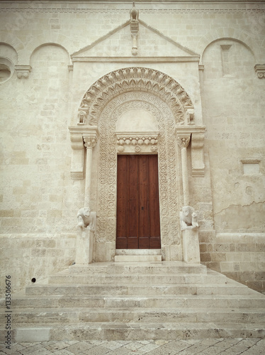 Detail of facade Cathedral of - Matera  - Italy © Vincenzo De Bernardo