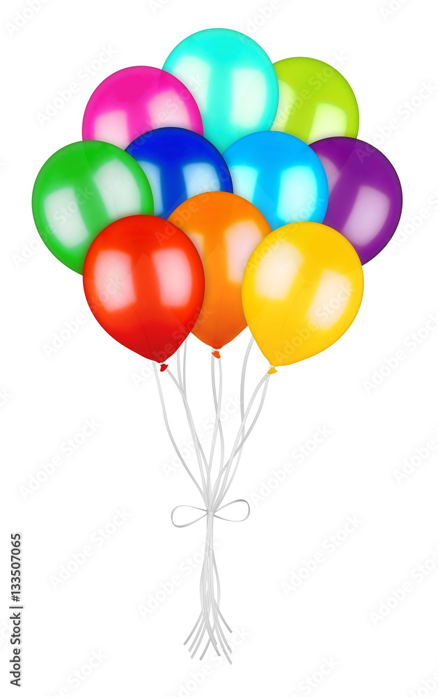 custom made wallpaper toronto digitalbunch of colorful ballons with cord isolated on white background