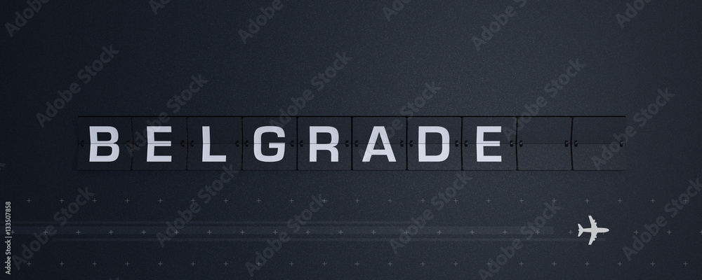 3D Rendering Flip Board Capital belgrade 3D Rendering Flip Board Capital belgrade