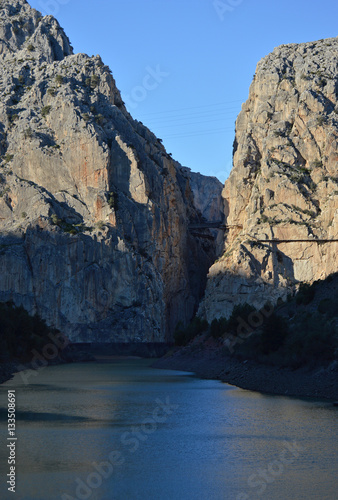 Desfiladero, Los Gaitanes, cañón, río Guadalhorce, Málaga, Andalucía