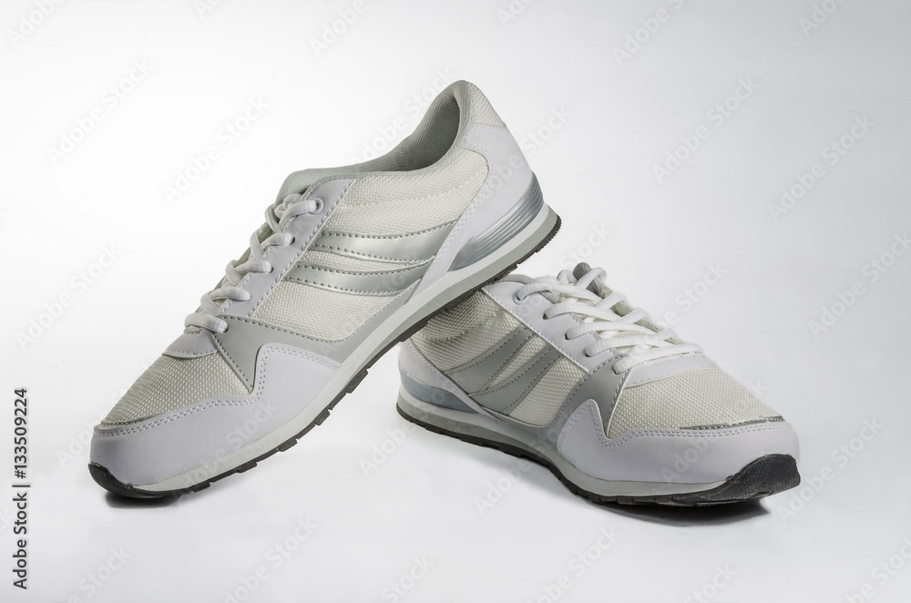 White men's sneakers. White men's sneakers.