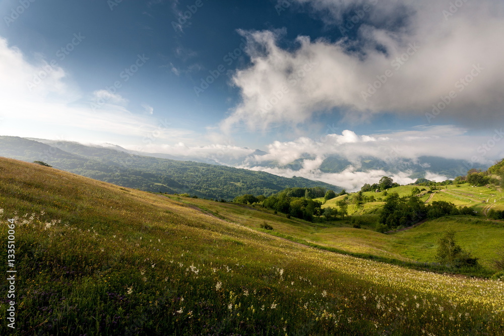 Carpatians mountains landscape