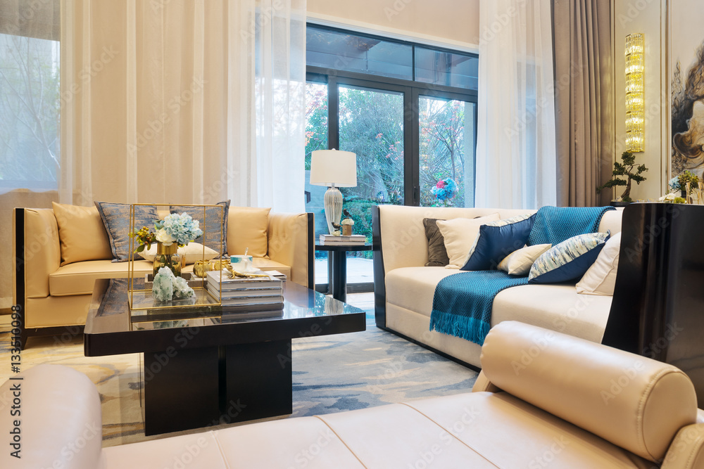 Fototapeta premium modern living room interior