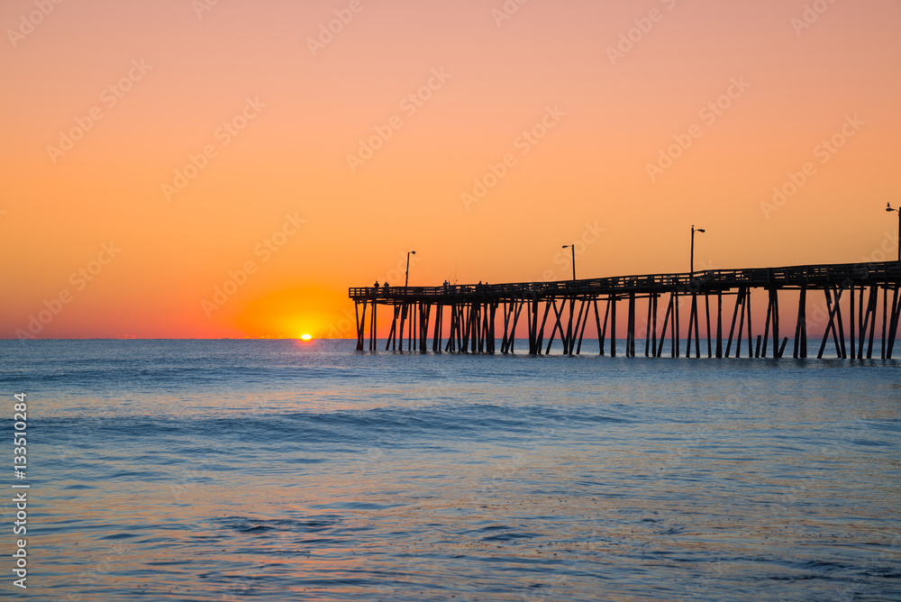Sunrise at Nags Head Pier North Carolina 